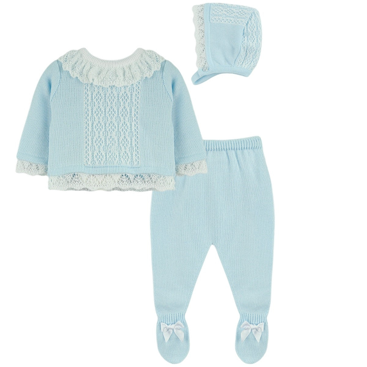 Baby Blue & White 3 Piece Set