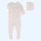 Baby Pink & White 3 Piece Set