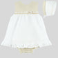 Babyferr beige 3 piece dress set