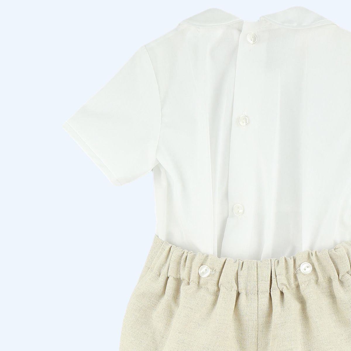 Babyferr beige shorts & shirt set