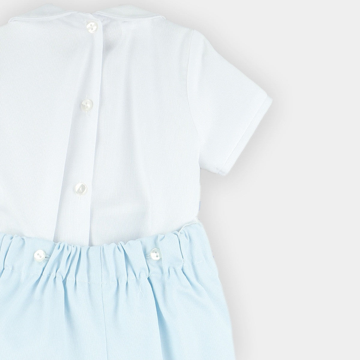 Babyferr baby blue shorts & shirt set