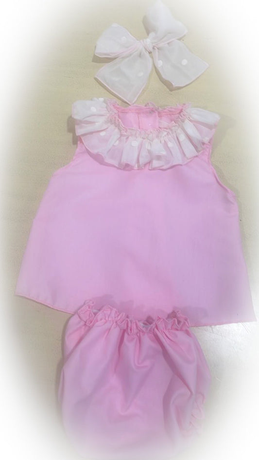 Ela Sofia Dress, knickers & bow set