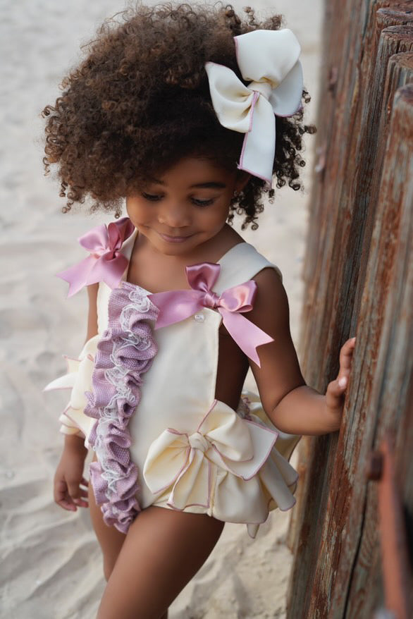 Ela Mirela Romper & Bow set