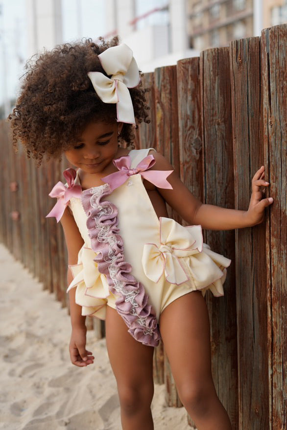 Ela Mirela Romper & Bow set