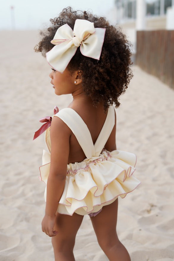 Ela Mirela Romper & Bow set