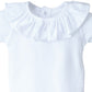 White Frilly Collar Summer bodysuit