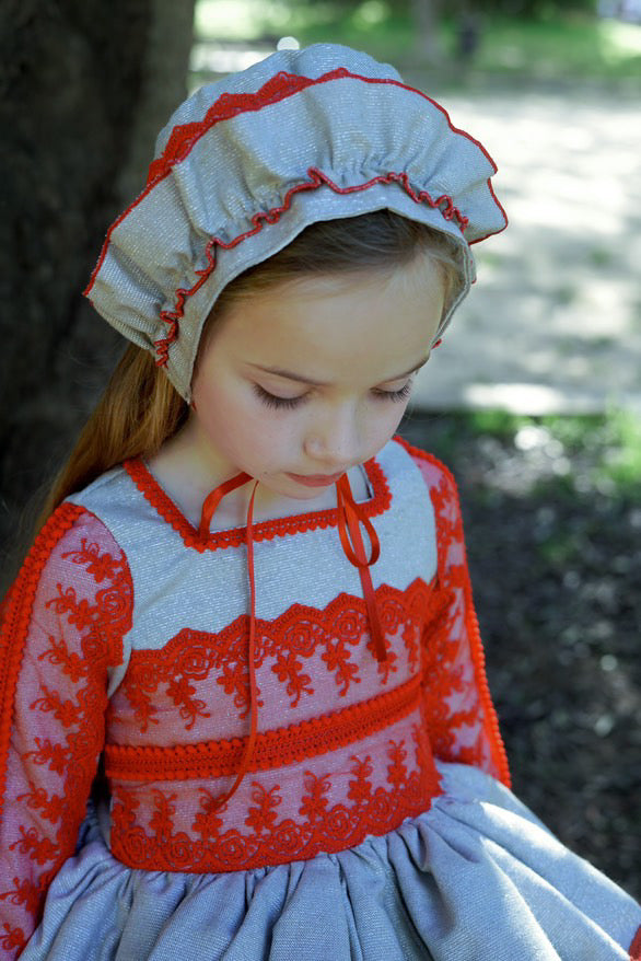 Ela Red Lace Dress set