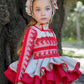 Ela Red Lace Dress set