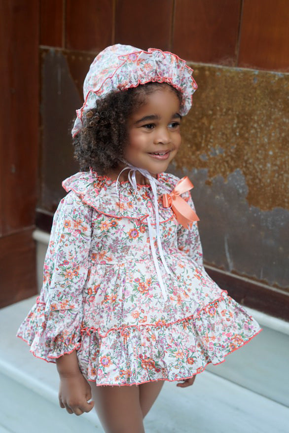 Ela Peach Dress set