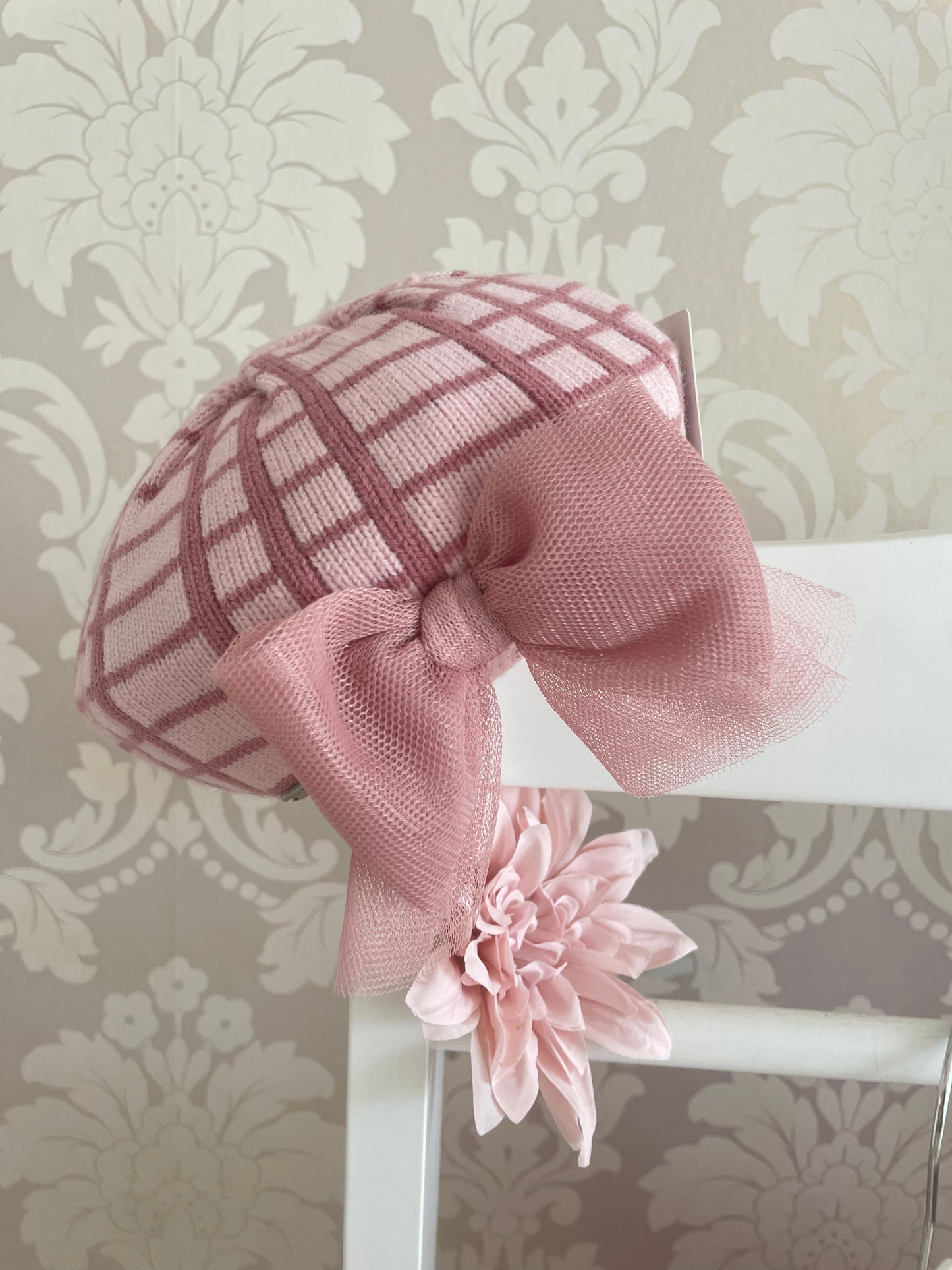 Rahigo Pink & Dusky Pink Beret