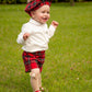 IN23-27 Red tartan boys set