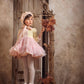 Ela Pink & Cream dress set