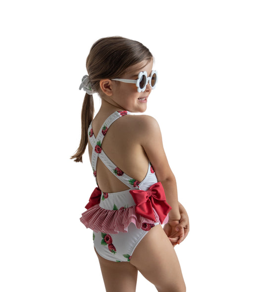 Raspberry Marianne swimsuit