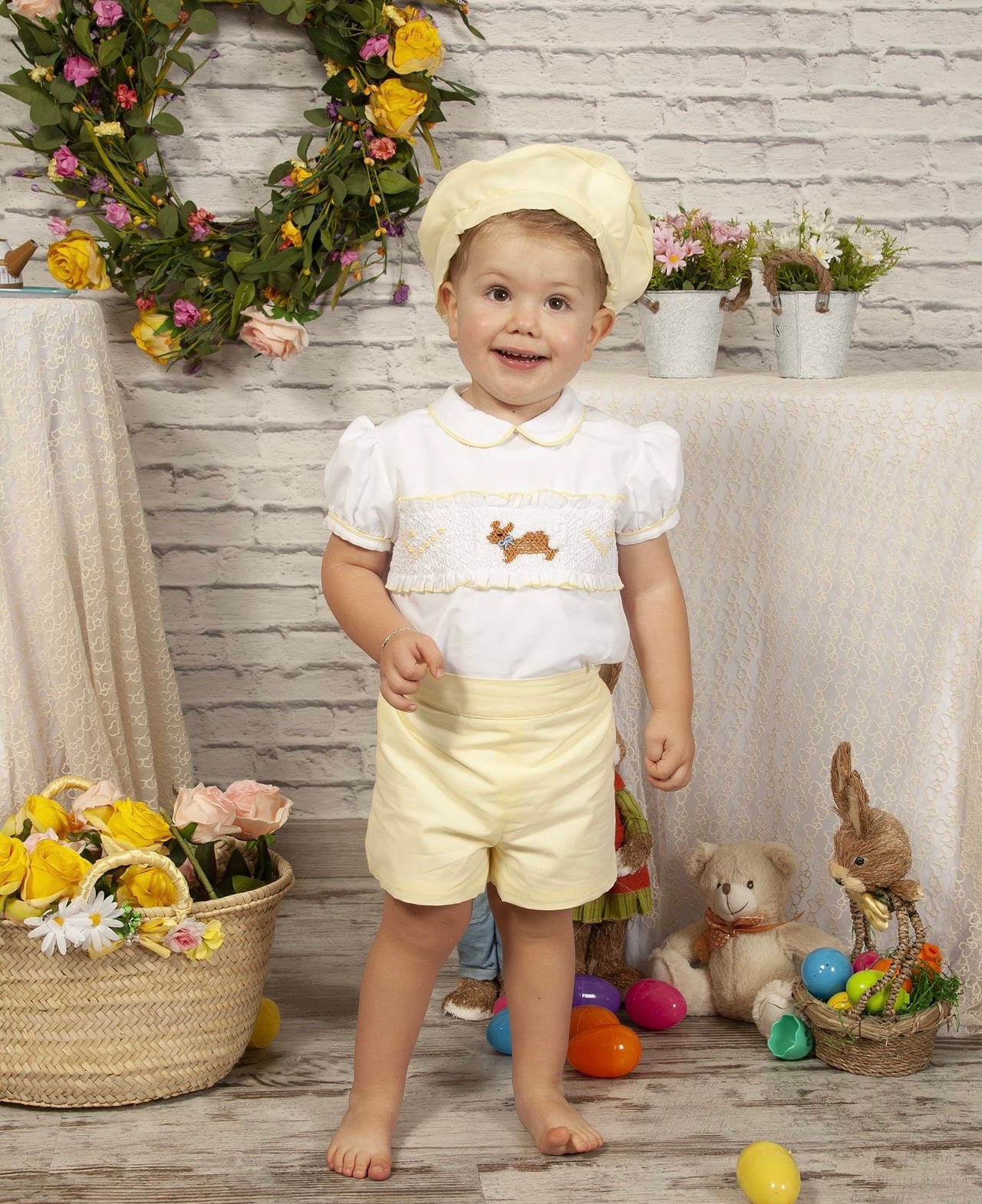 Smocked easter hot sale outfit boy