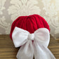 2299 BERET RED & WHITE